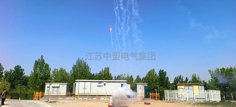 中盟电气青岛项目升压箱变预制舱 中盟电气青岛项目升压箱变预制舱